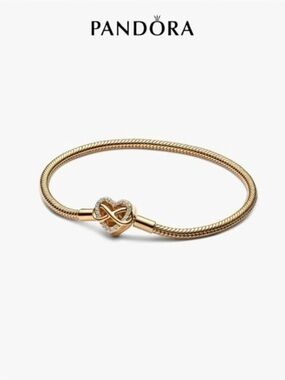 Pandora Rose Gold Heart & Infinity Sparkle Bracelet